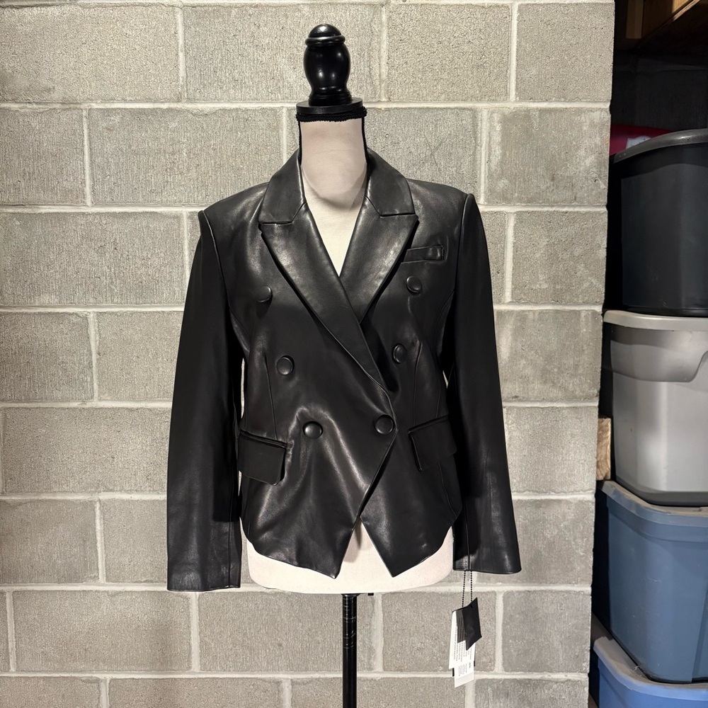 Bagatelle.City genuine leather blazer jacket.
